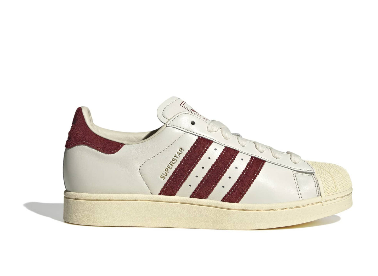 Adidas Superstar II in Off White / Rust Red