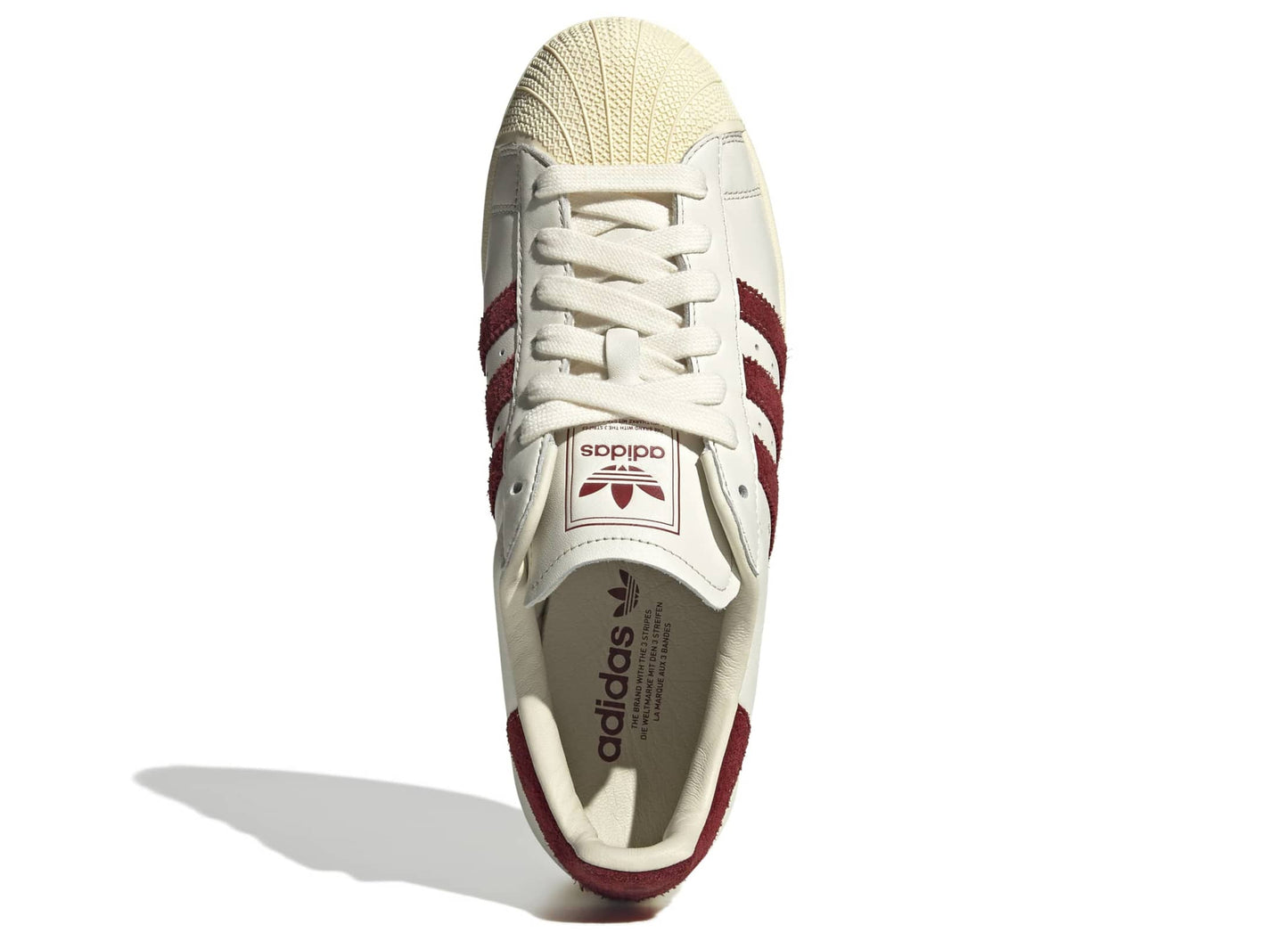 Adidas Superstar II in Off White / Rust Red