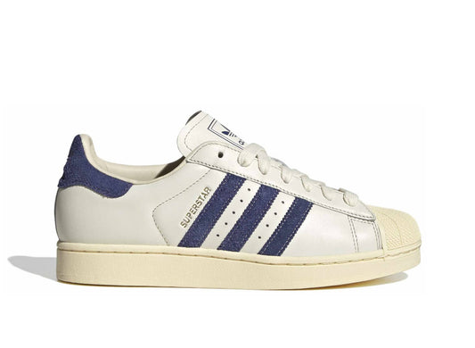 Adidas Superstar II in Off White / Victory Blue