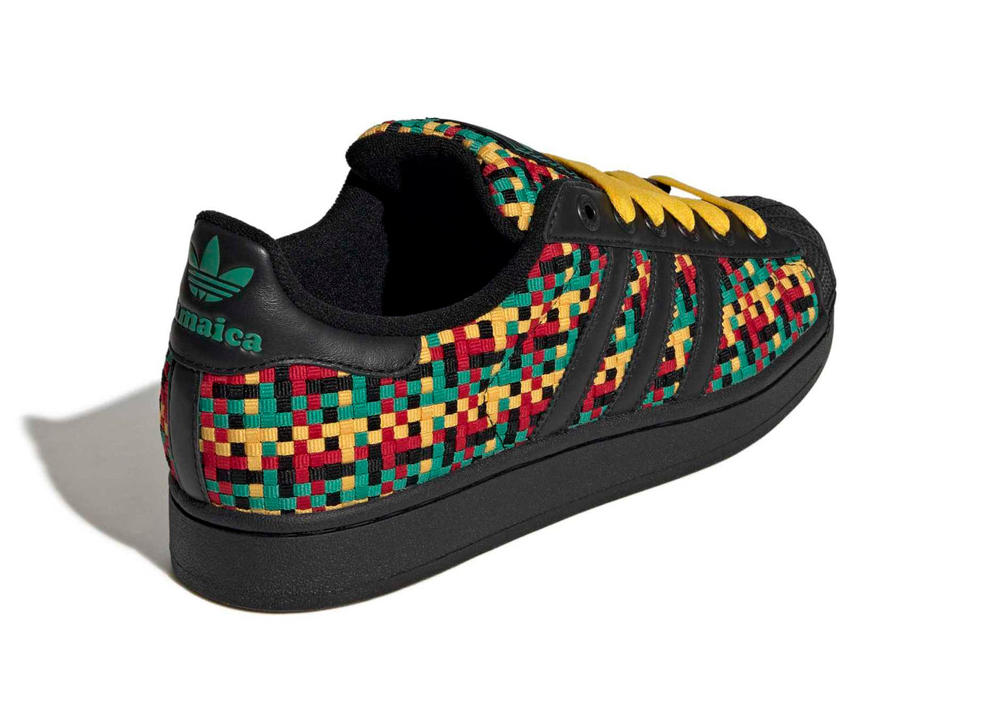 Adidas Superstar II Jamaica in Bold Gold / Core Black — view 2