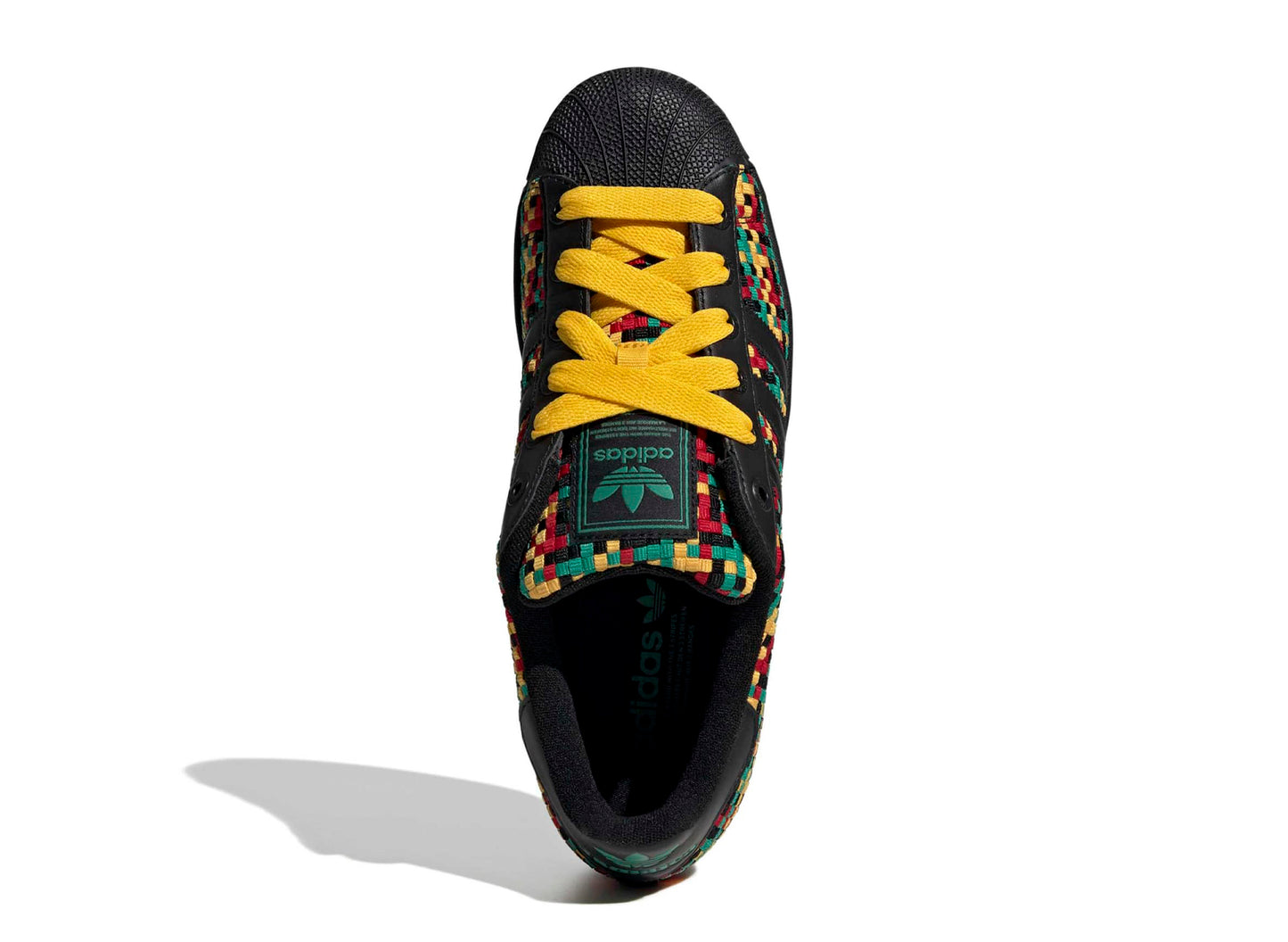 Adidas Superstar II Jamaica in Bold Gold / Core Black — view 4
