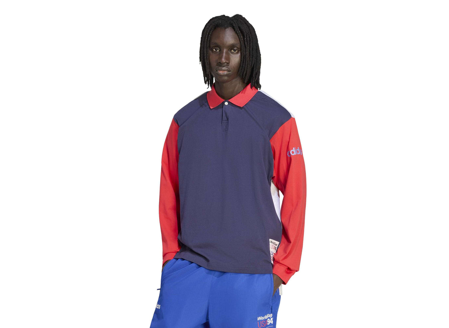 Adidas USA 94 Graphic Polo in Noble Ink
