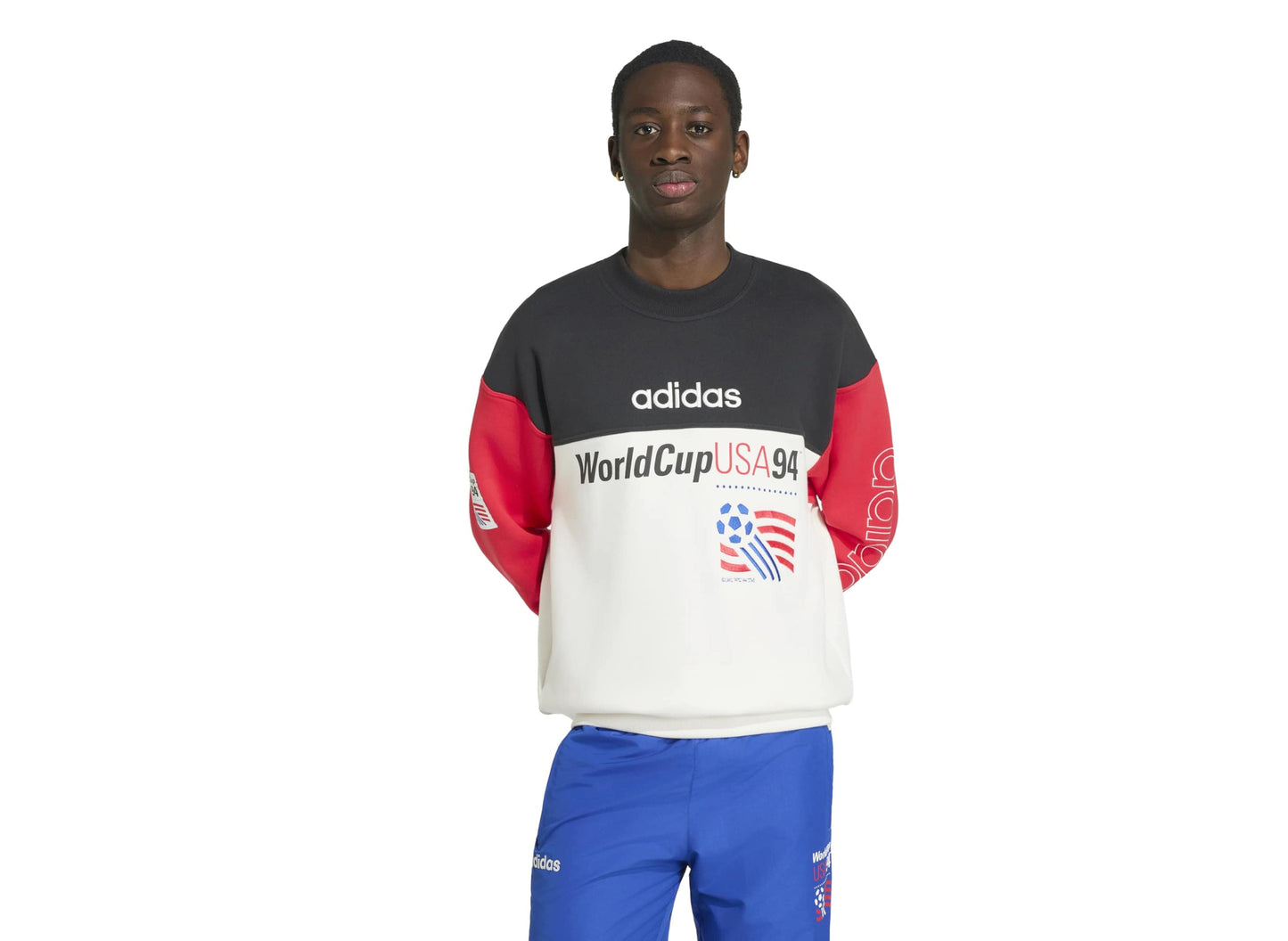 Adidas USA 94 Graphic Sweatshirt in Black / Cloud White