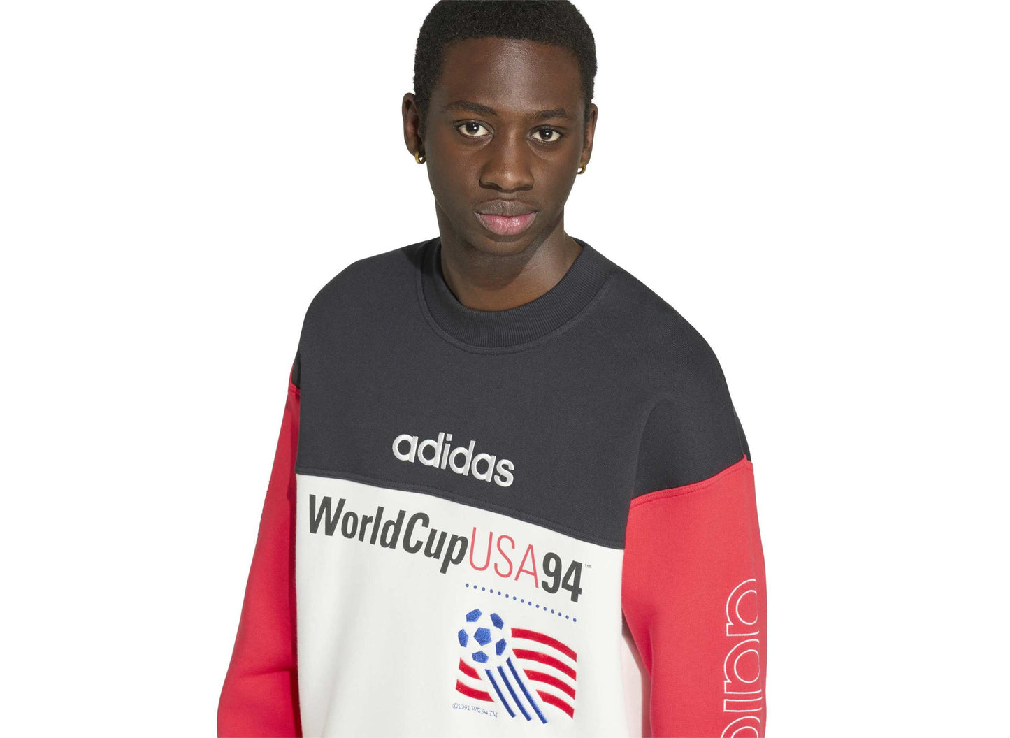 Adidas USA 94 Graphic Sweatshirt in Black / Cloud White
