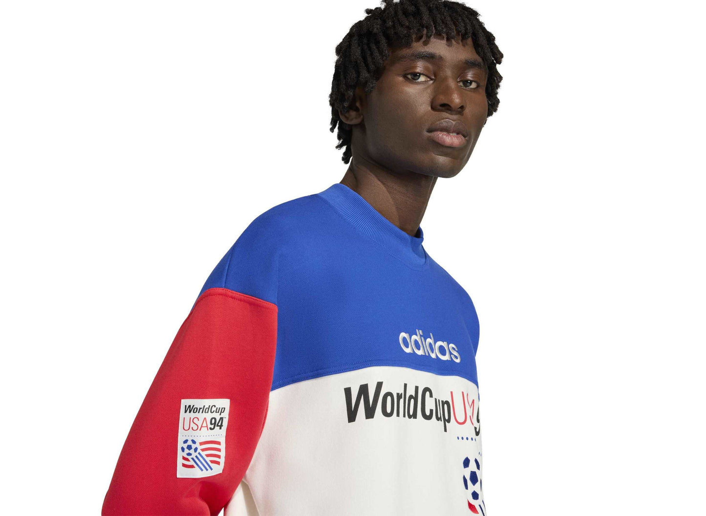 Adidas USA 94 Graphic Sweatshirt in Team Royal / Cloud White