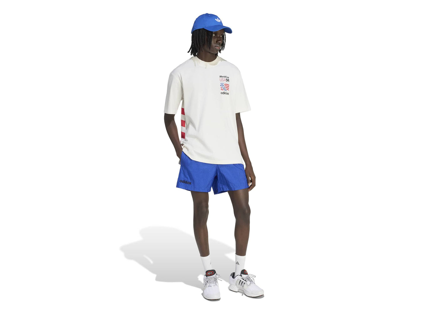 Adidas USA 94 Graphic Shorts in Royal Blue