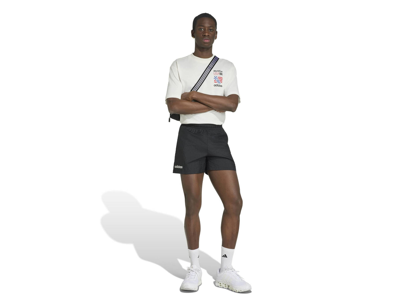 Adidas USA 94 Graphic Shorts in Black
