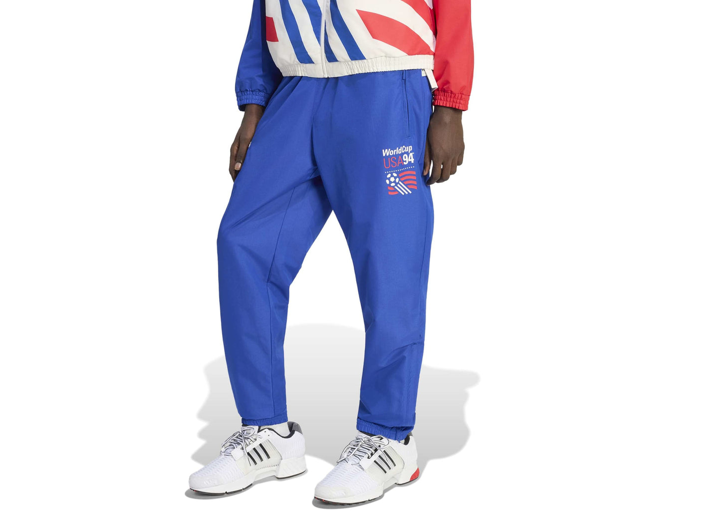 Adidas USA 94 Graphic Woven Track Pants in Royal Blue