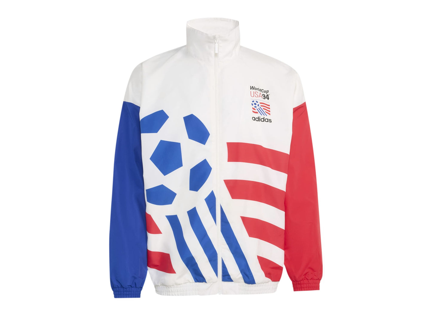 Adidas USA 94 Graphic Woven Track Top in Cloud White