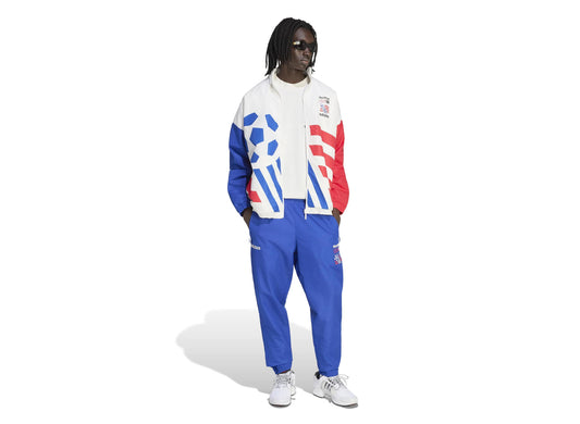 Adidas USA 94 Graphic Woven Track Top in Cloud White