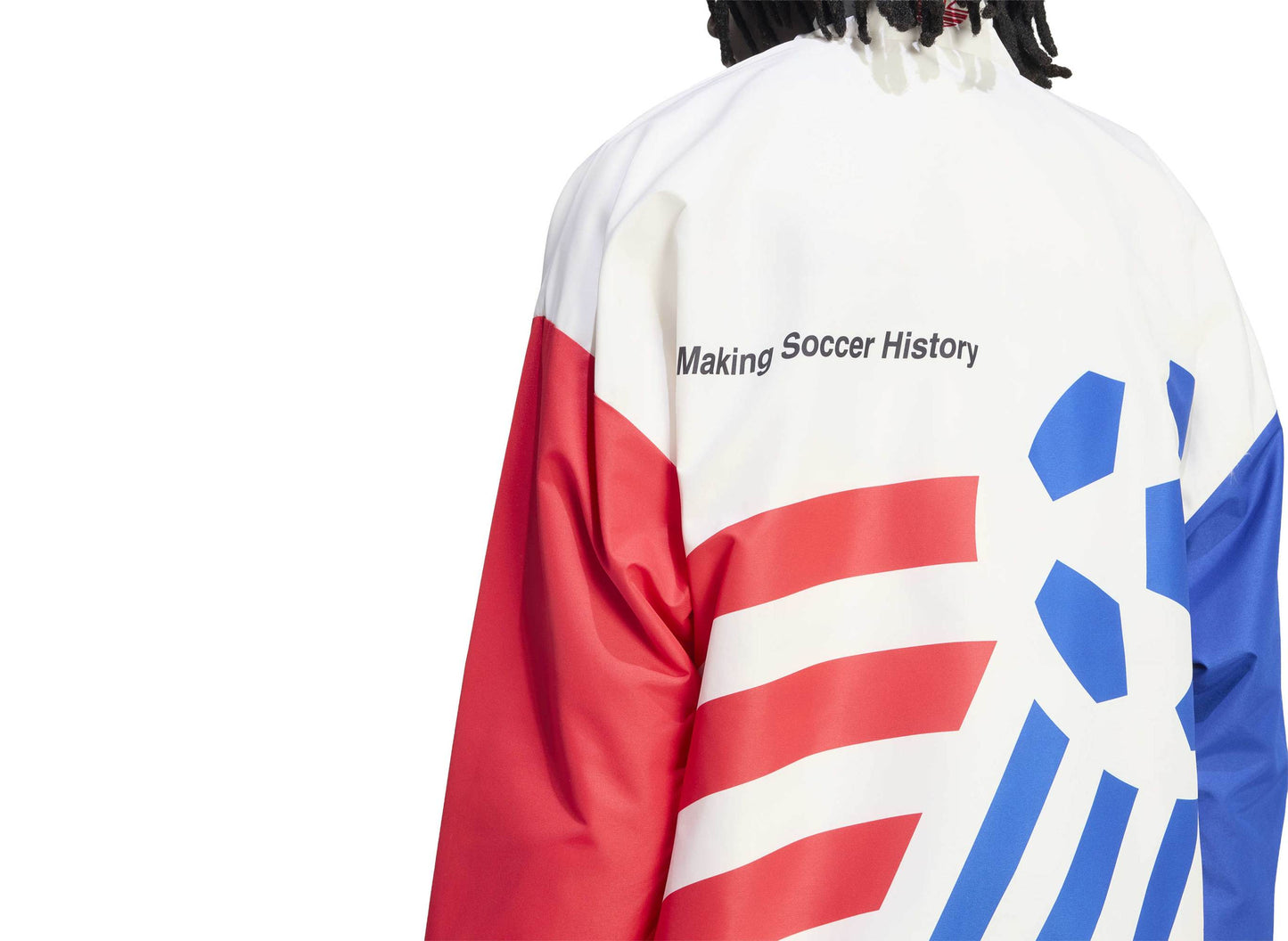 Adidas USA 94 Graphic Woven Track Top in Cloud White