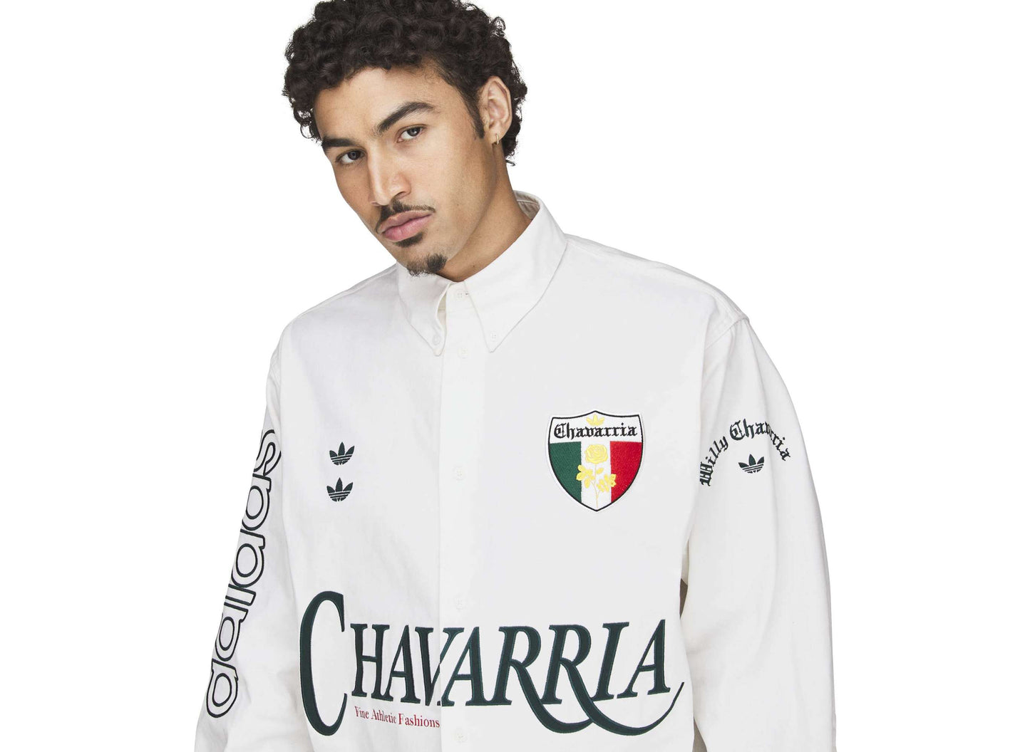 Adidas WC Chavarria Button Up Shirt in Off White
