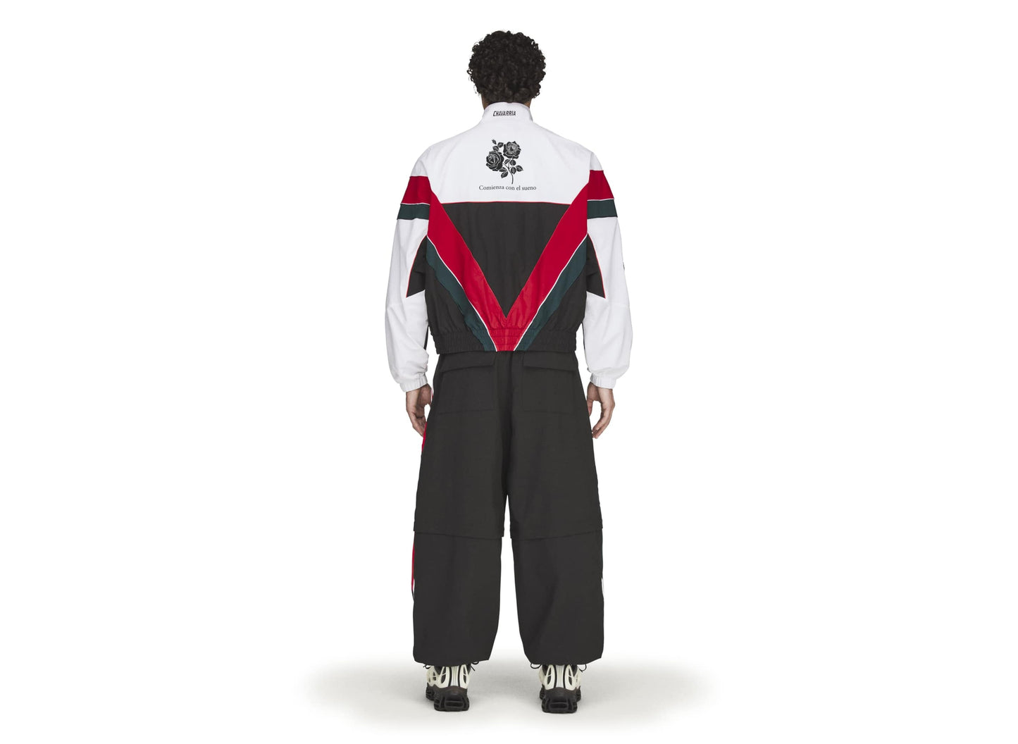 Adidas WC Chavarria CDM Woven Track Jacket in White / Black