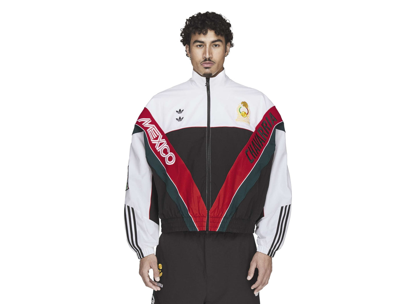 Adidas WC Chavarria CDM Woven Track Jacket in White / Black