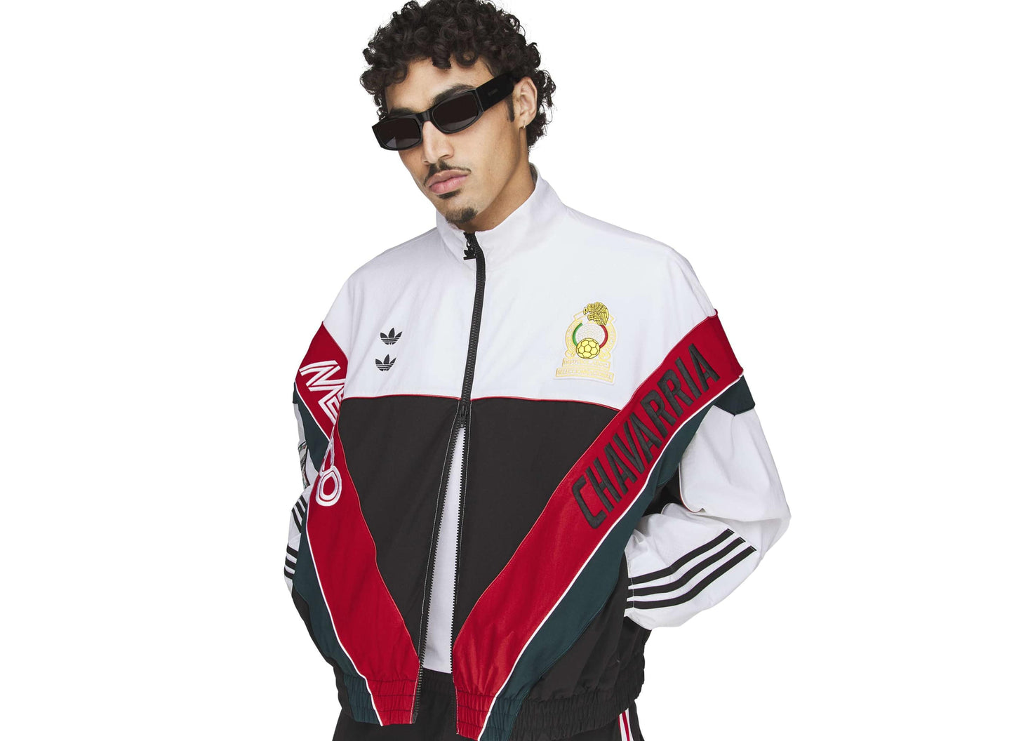 Adidas WC Chavarria CDM Woven Track Jacket in White / Black