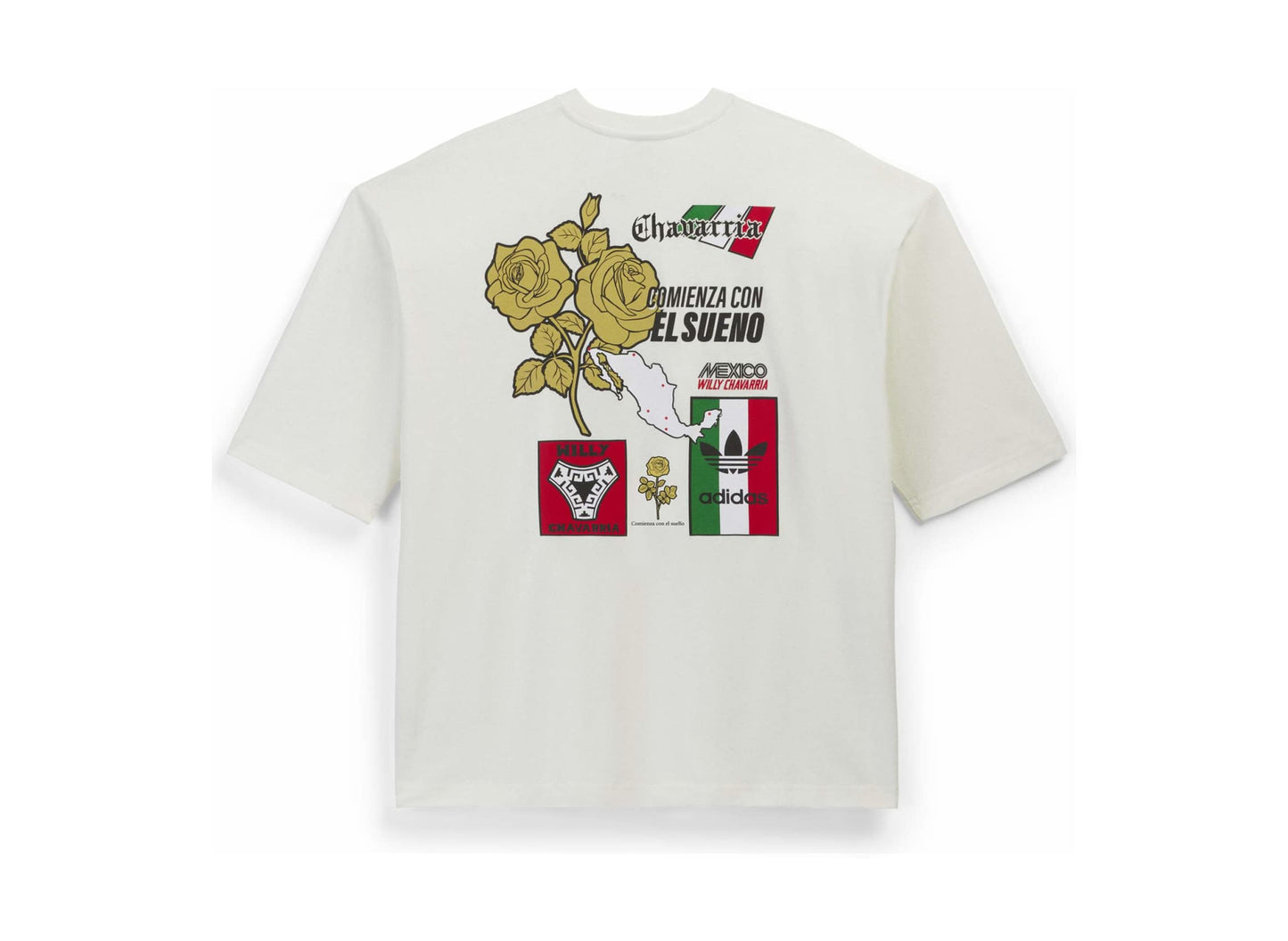 Adidas WC Chavarria Graphic Tee in Off White