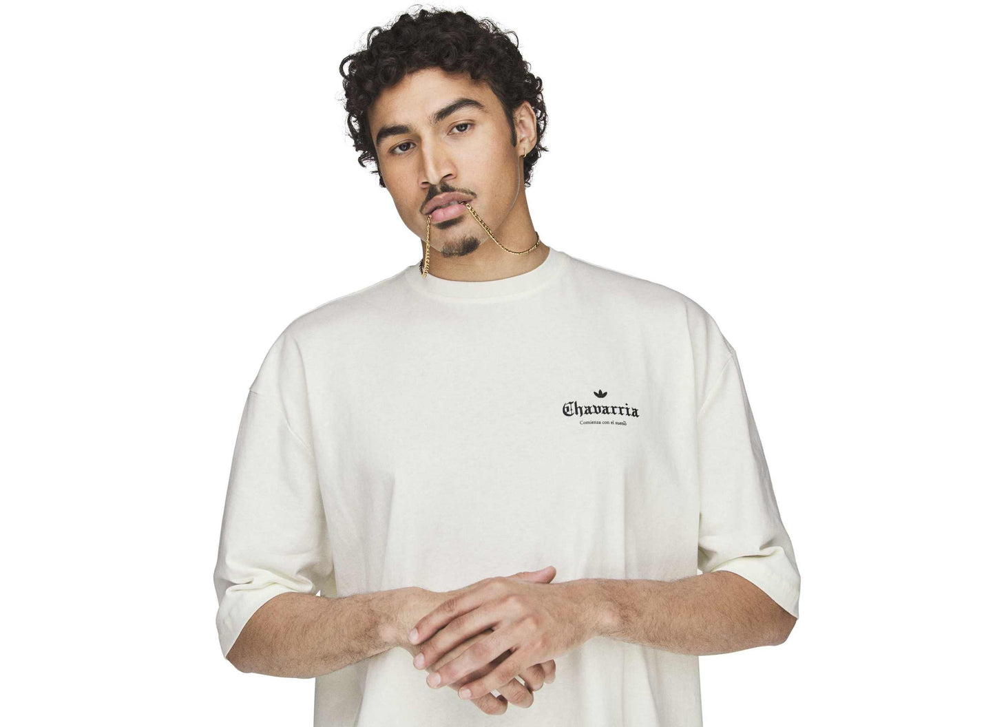 Adidas WC Chavarria Graphic Tee in Off White