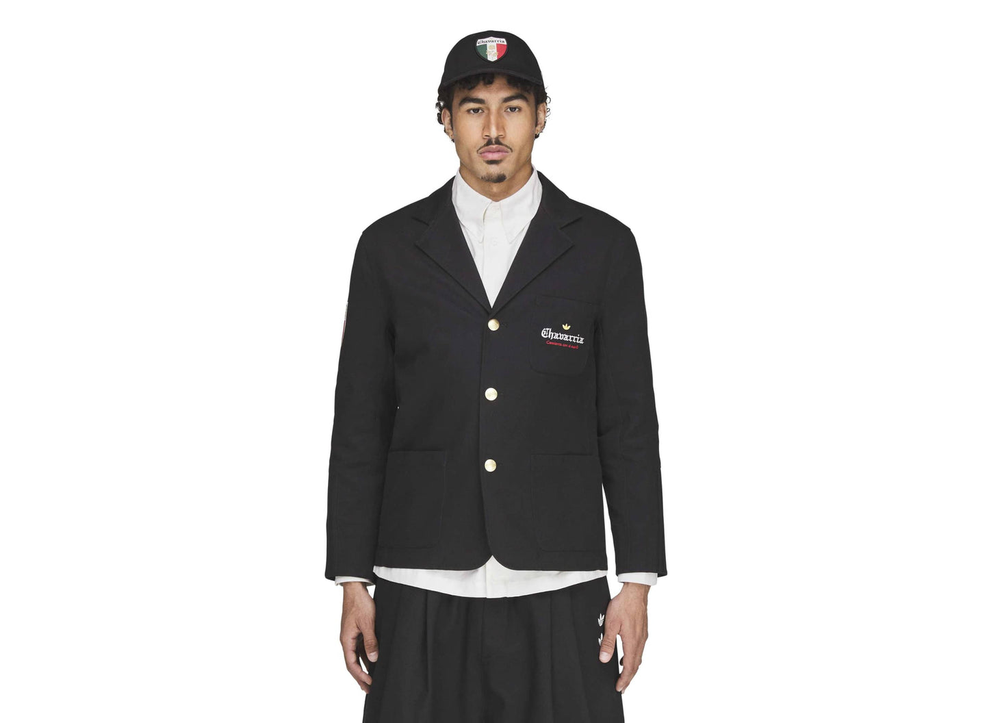 Adidas WC Chavarria Players Twill Blazer Jacket in Black