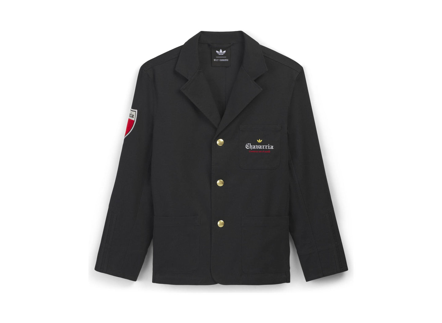 Adidas WC Chavarria Players Twill Blazer Jacket in Black