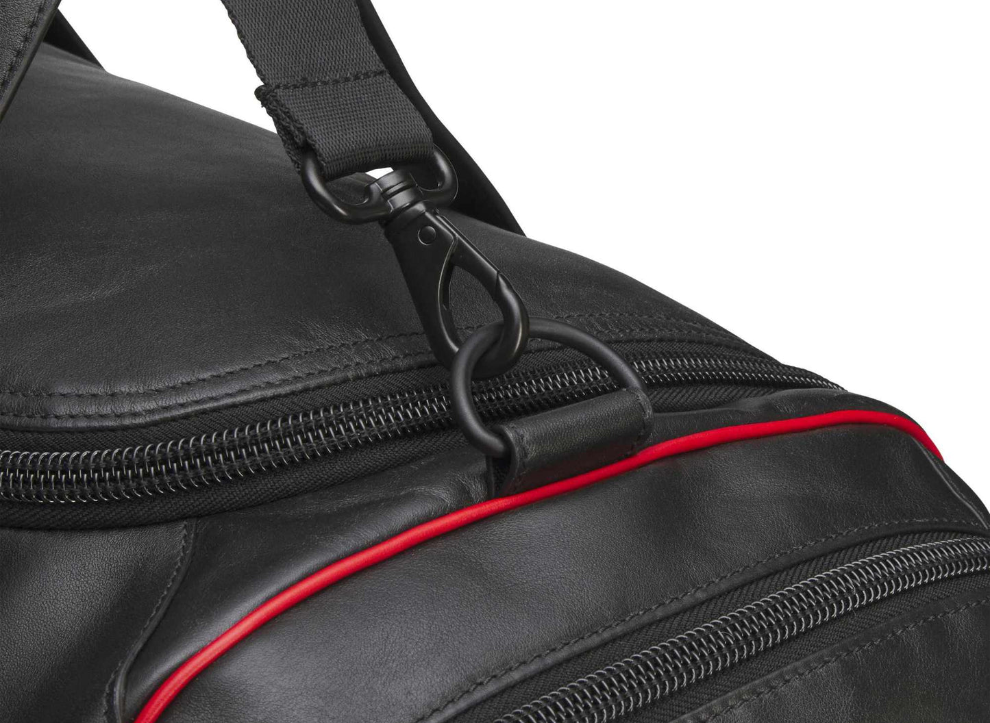 Adidas WC Chavarria Premium Leather Gym Bag in Black