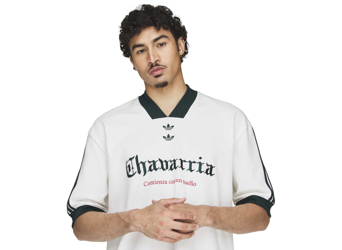 Adidas WC Chavarria Soccer Tee in Off White