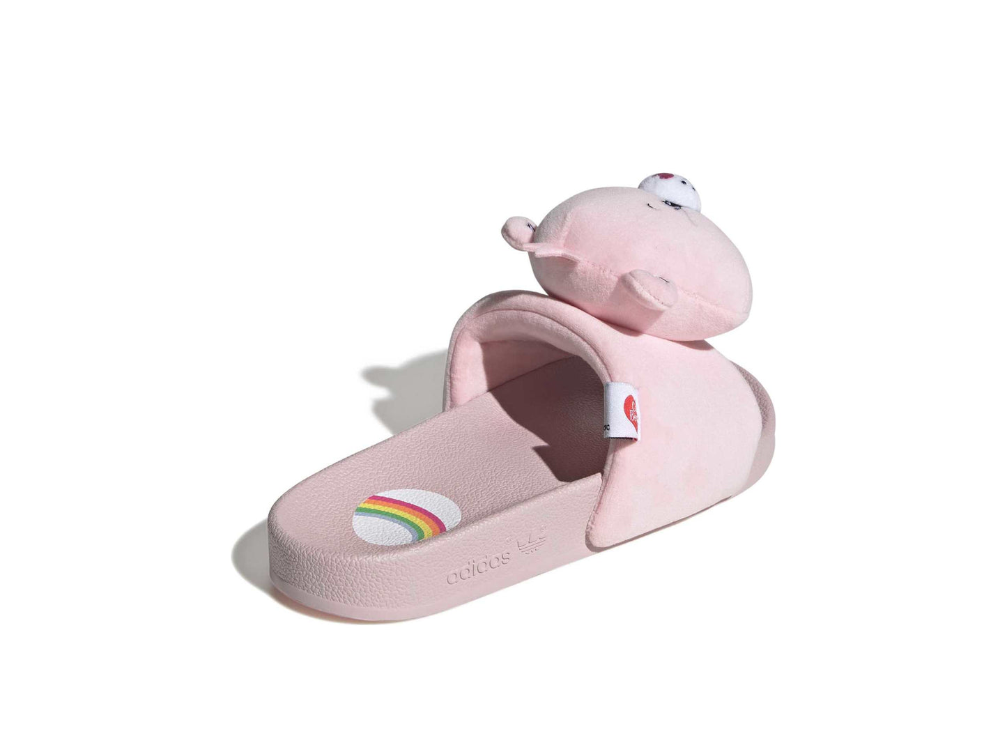 Women's Adidas Care Bears Adilette Slides in Clear Pink / White