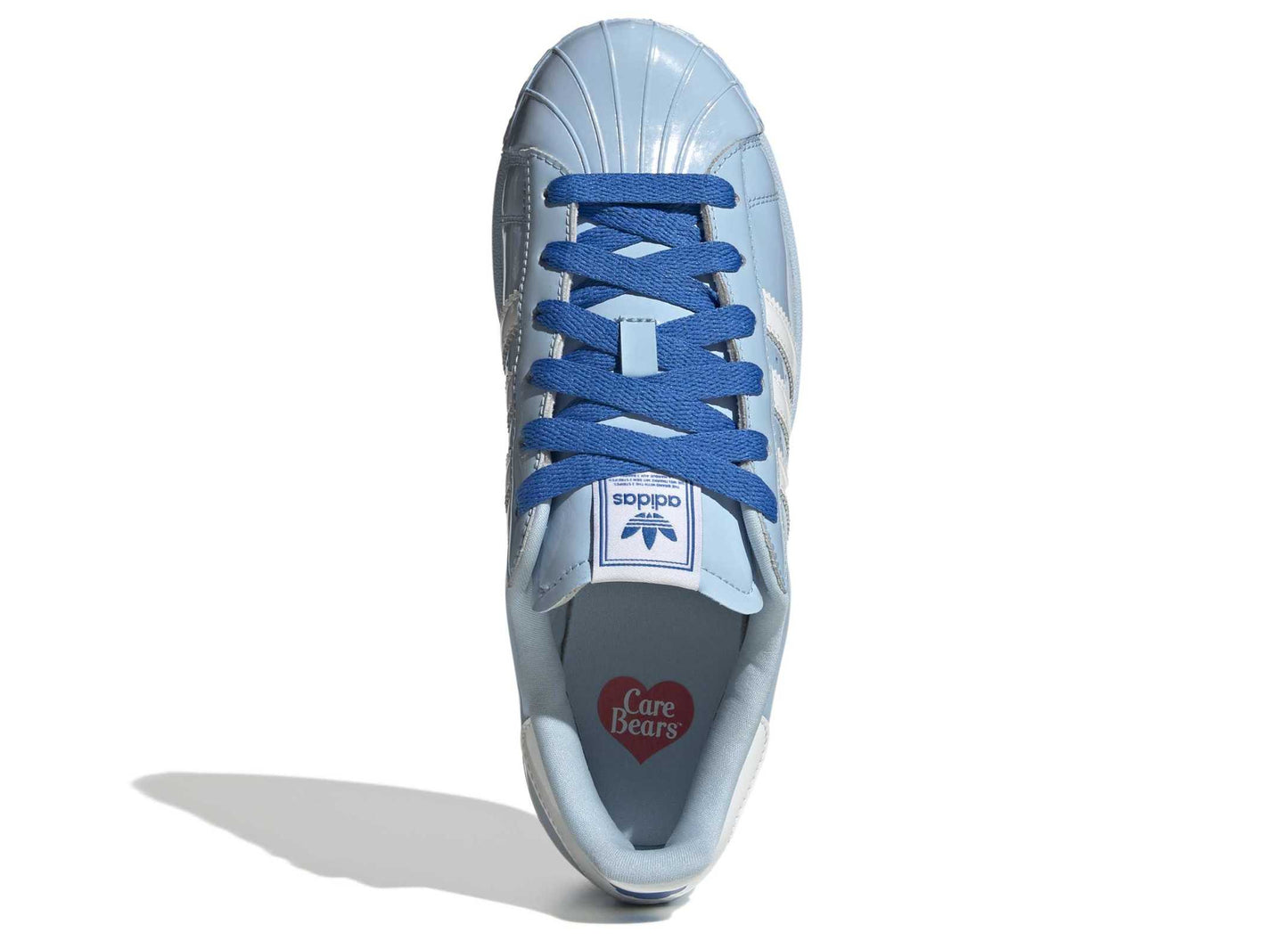 Women's Adidas Care Bears Superstar II in Clear Sky / White