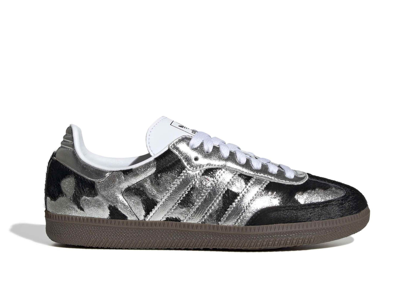 Women's Adidas Samba OG in Core Black / Silver Metallic