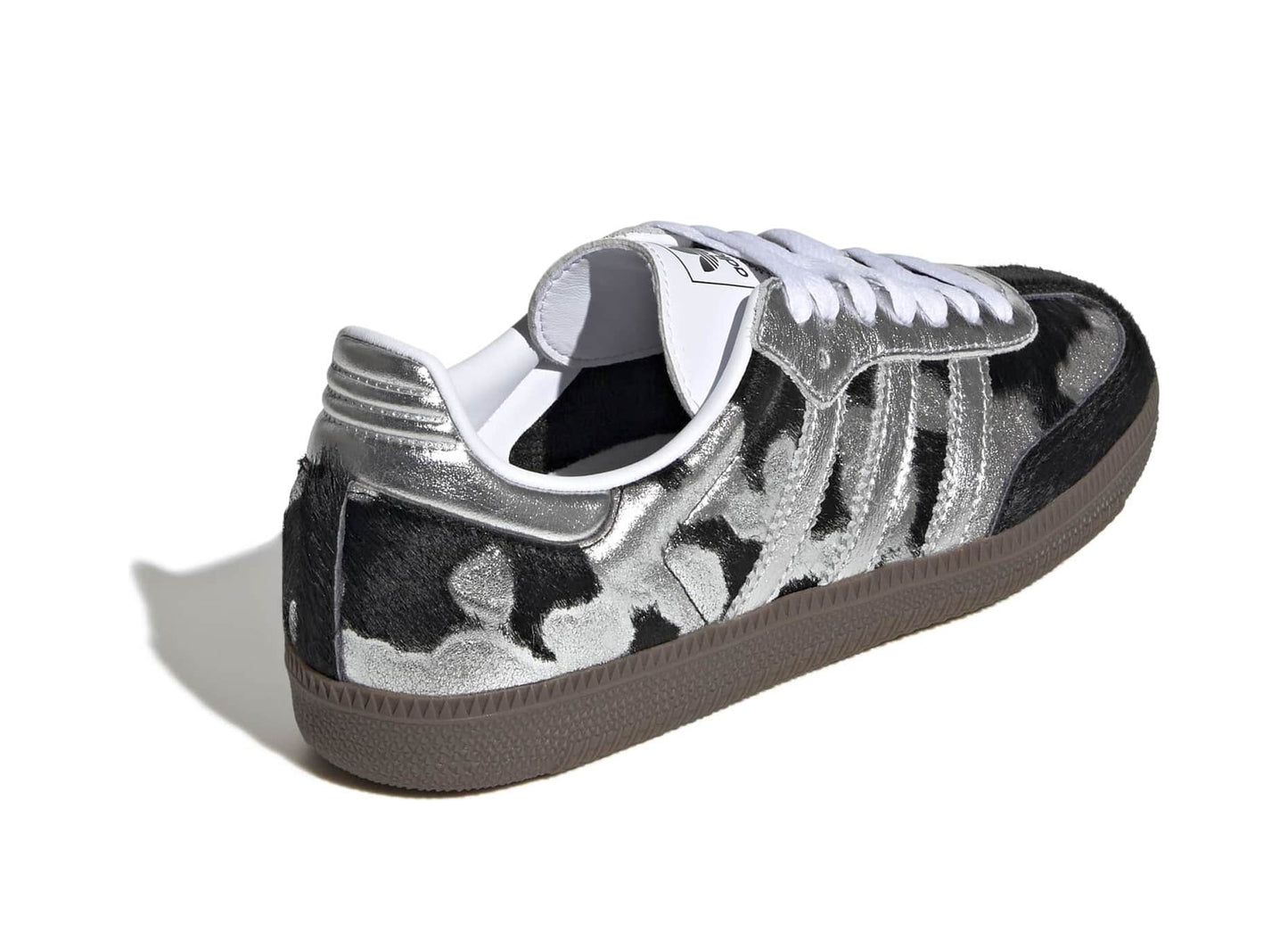 Women's Adidas Samba OG in Core Black / Silver Metallic
