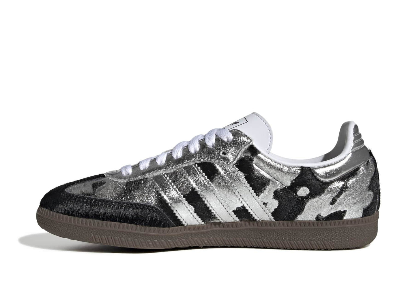 Women's Adidas Samba OG in Core Black / Silver Metallic