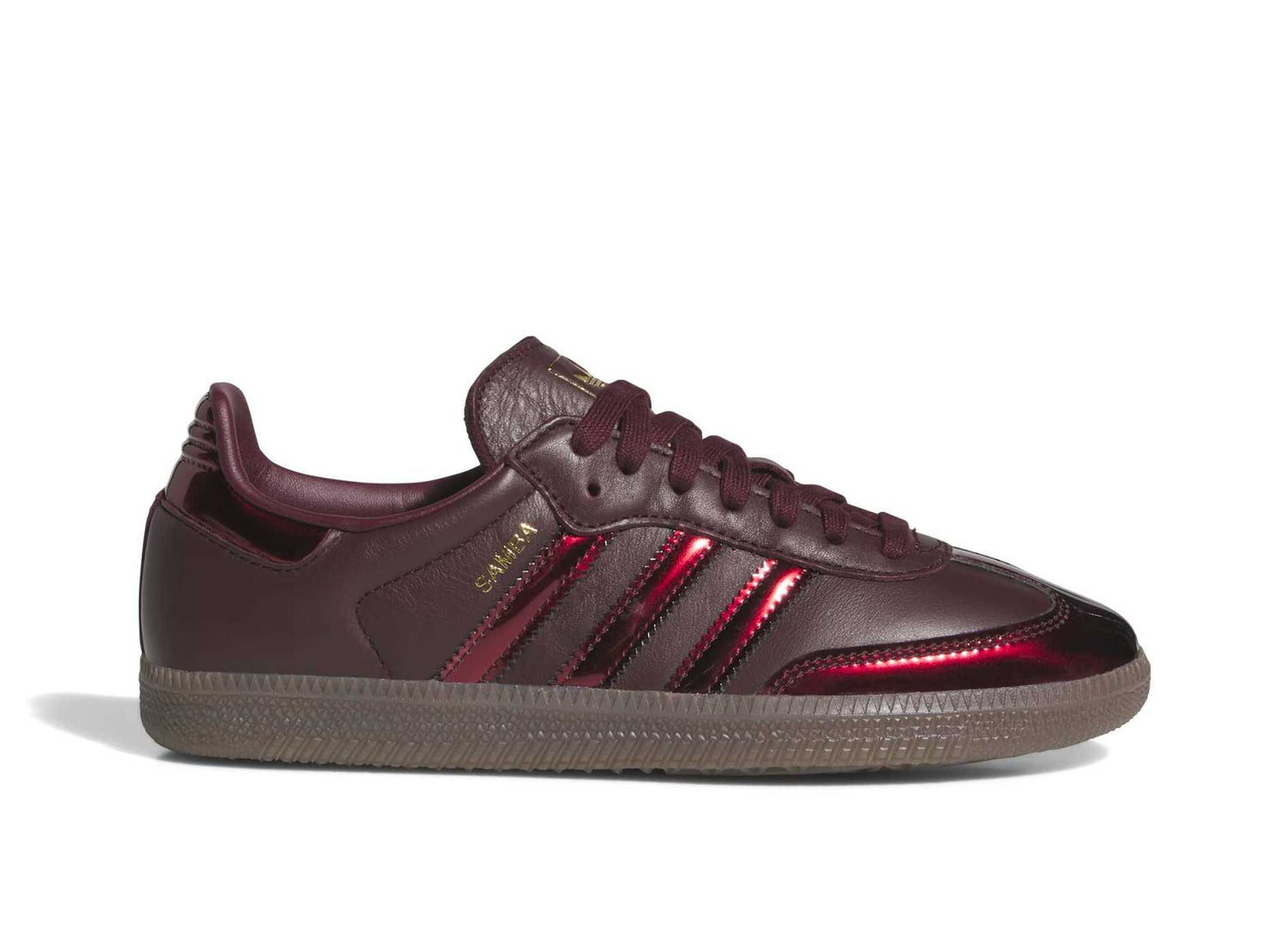 adidas gazelle silver green womens Women's Adidas Samba OG LT in Maroon / Gold Metallic – Oneness Boutique