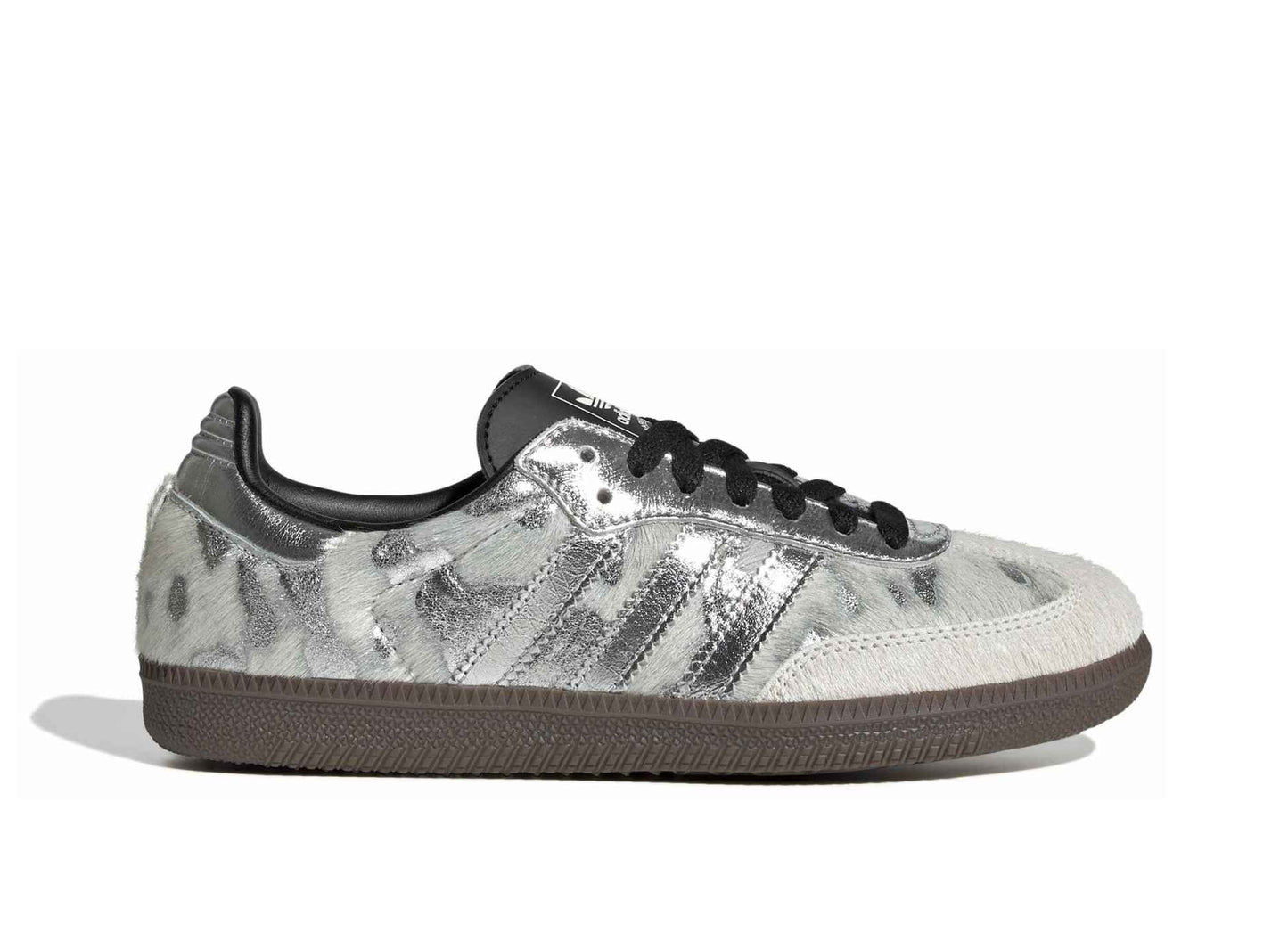 Women's Adidas Samba OG in Cream White / Silver Metallic