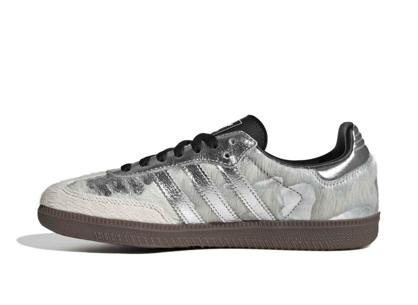 Women's Adidas Samba OG in Cream White / Silver Metallic