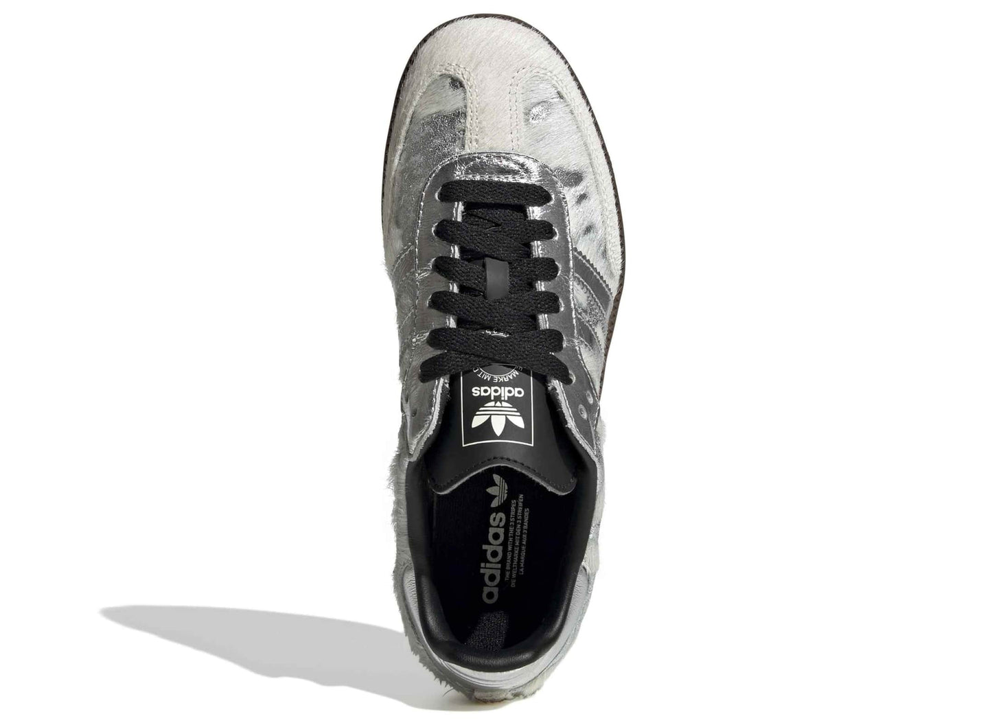 Women's Adidas Samba OG in Cream White / Silver Metallic