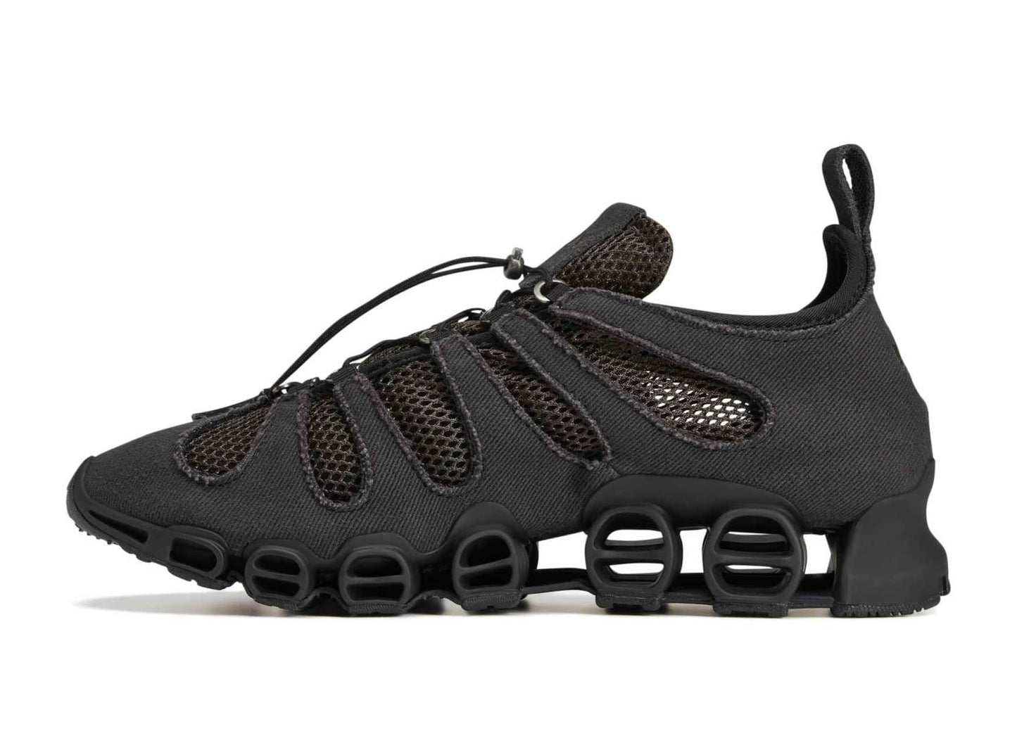 Women's Adidas x AVAVAV Megaride Cutout in Core Black / Shadow Olive