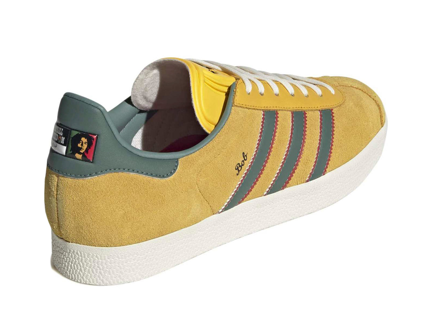 Adidas x Bob Marley Gazelle in Bold Gold — view 2