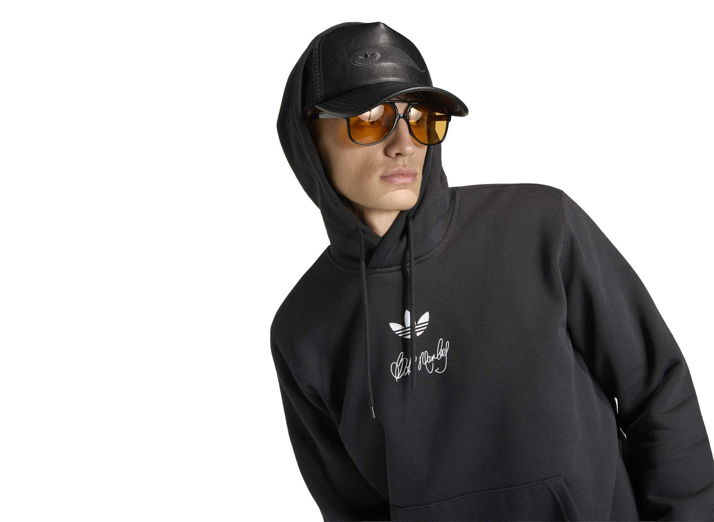 Sweat à capuche Adidas x Bob Marley OG noir