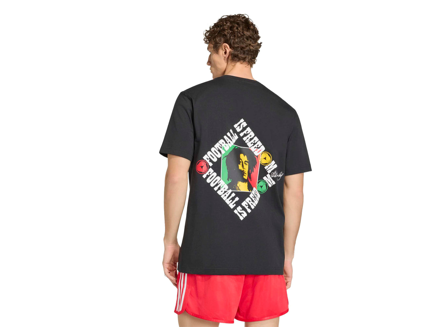 Adidas x Bob Marley OG Tee in Black — view 3