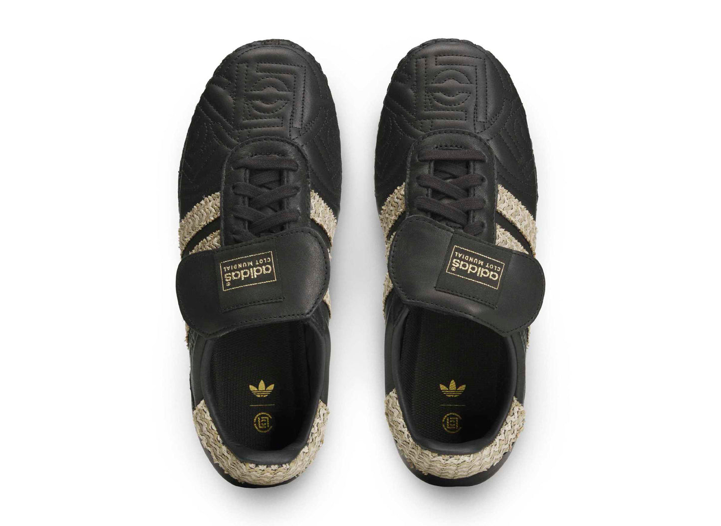 Adidas x CLOT Mundial by EDC in Core Black / Hemp — view 4