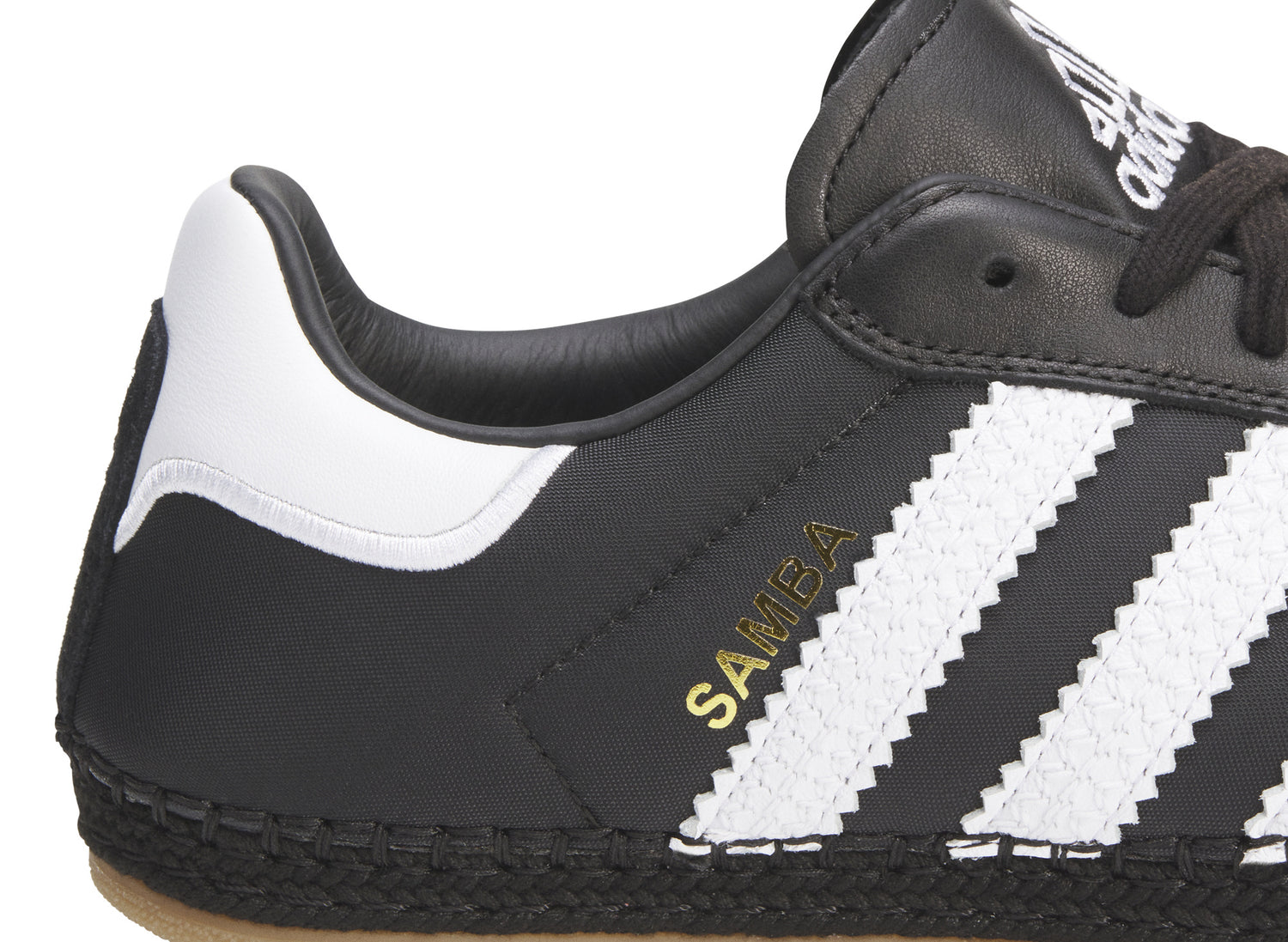 adidas x CLOT Samba Espadrille in Core Black and Footwear White, men's sneaker, view 7