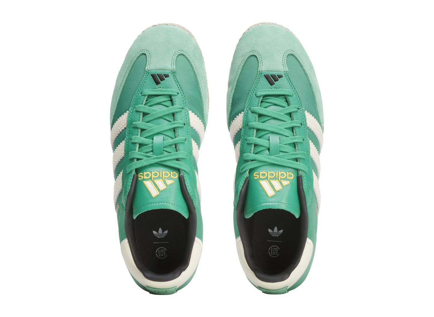 adidas x CLOT Samba Espadrille in Court Green and Warm Vanilla, men's sneaker, view 5