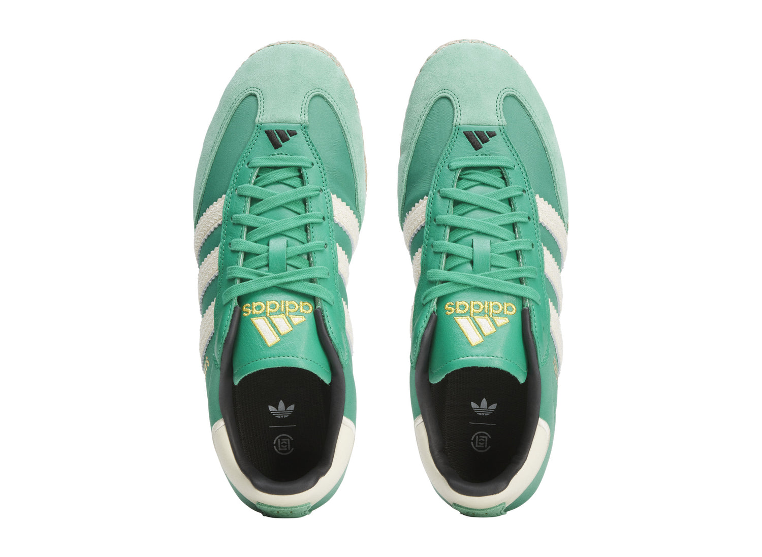 adidas x CLOT Samba Espadrille in Court Green and Warm Vanilla, men's sneaker, view 5