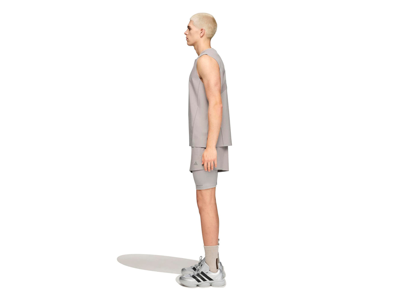 Adidas x Entire Studios D4T Tank in 'Dove Grey' — view 2