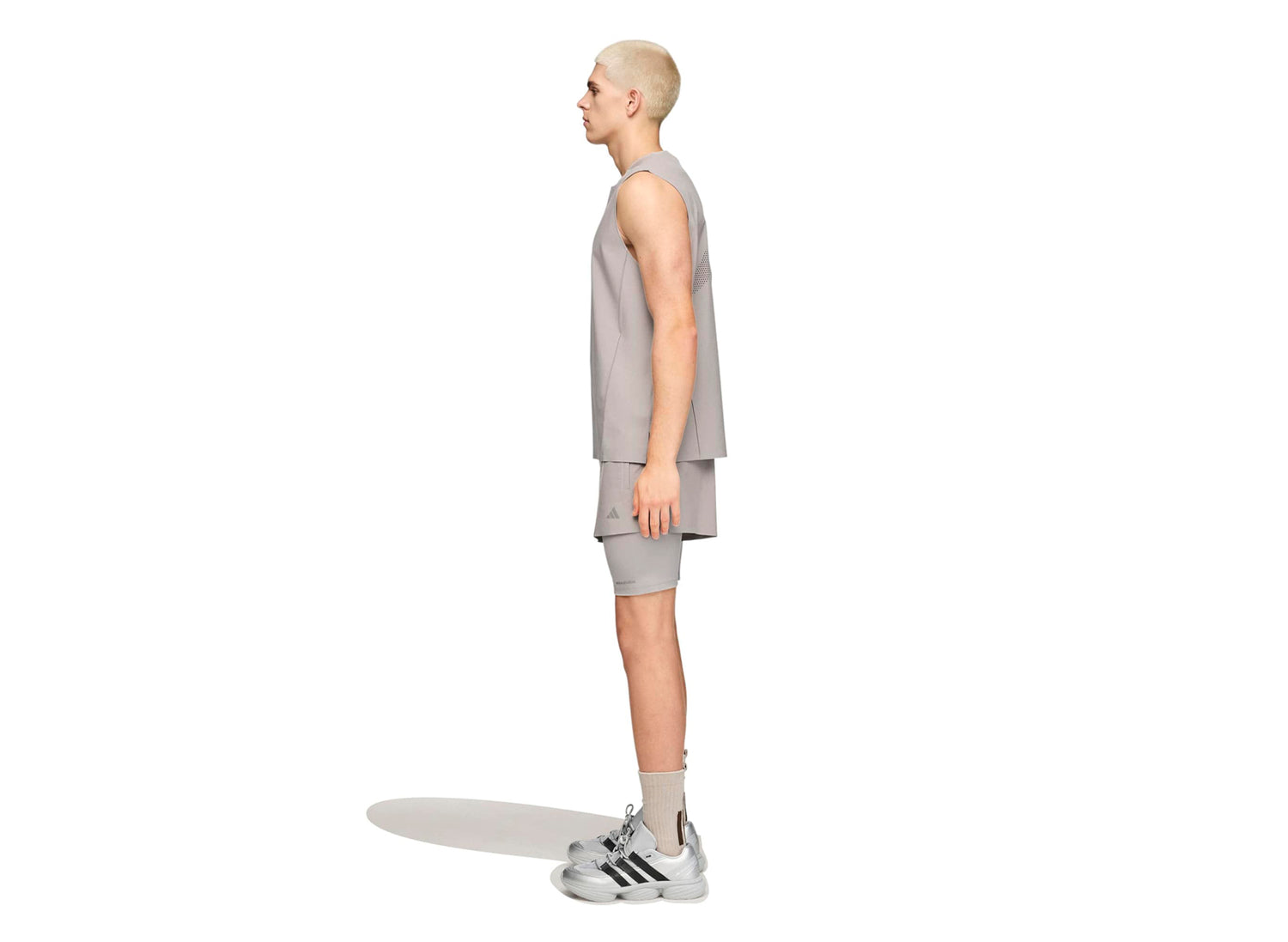 Adidas x Entire Studios D4T Tank in 'Dove Grey' — view 2