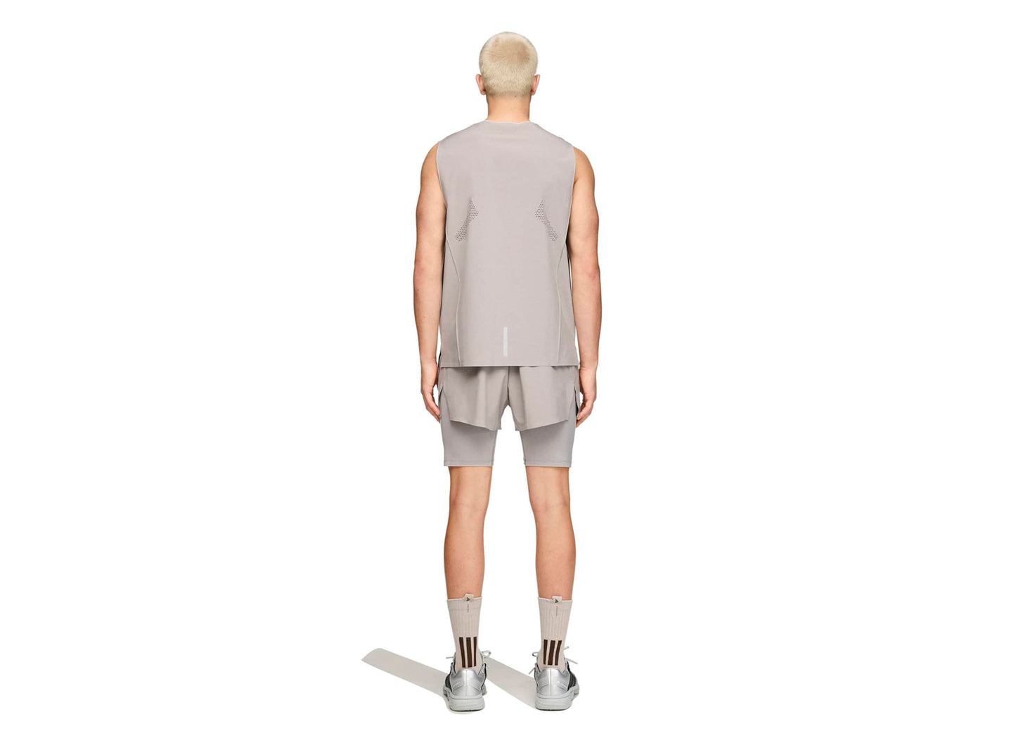 Adidas x Entire Studios D4T Tank in 'Dove Grey' — view 3