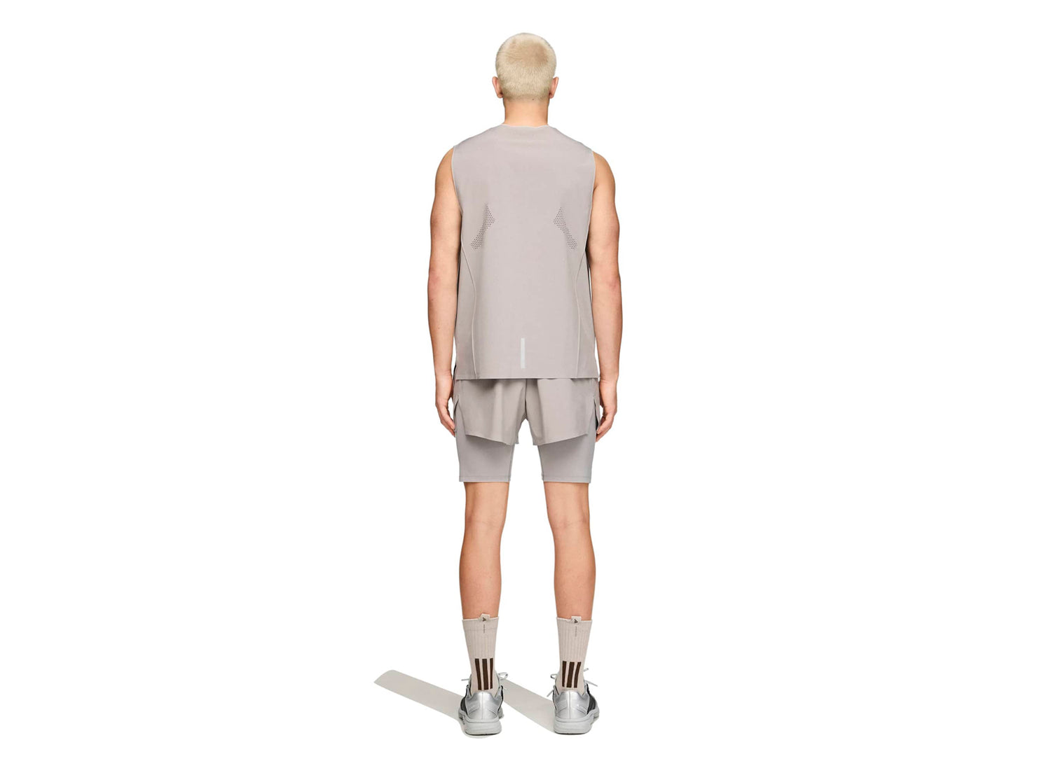 Adidas x Entire Studios D4T Tank in 'Dove Grey' — view 3