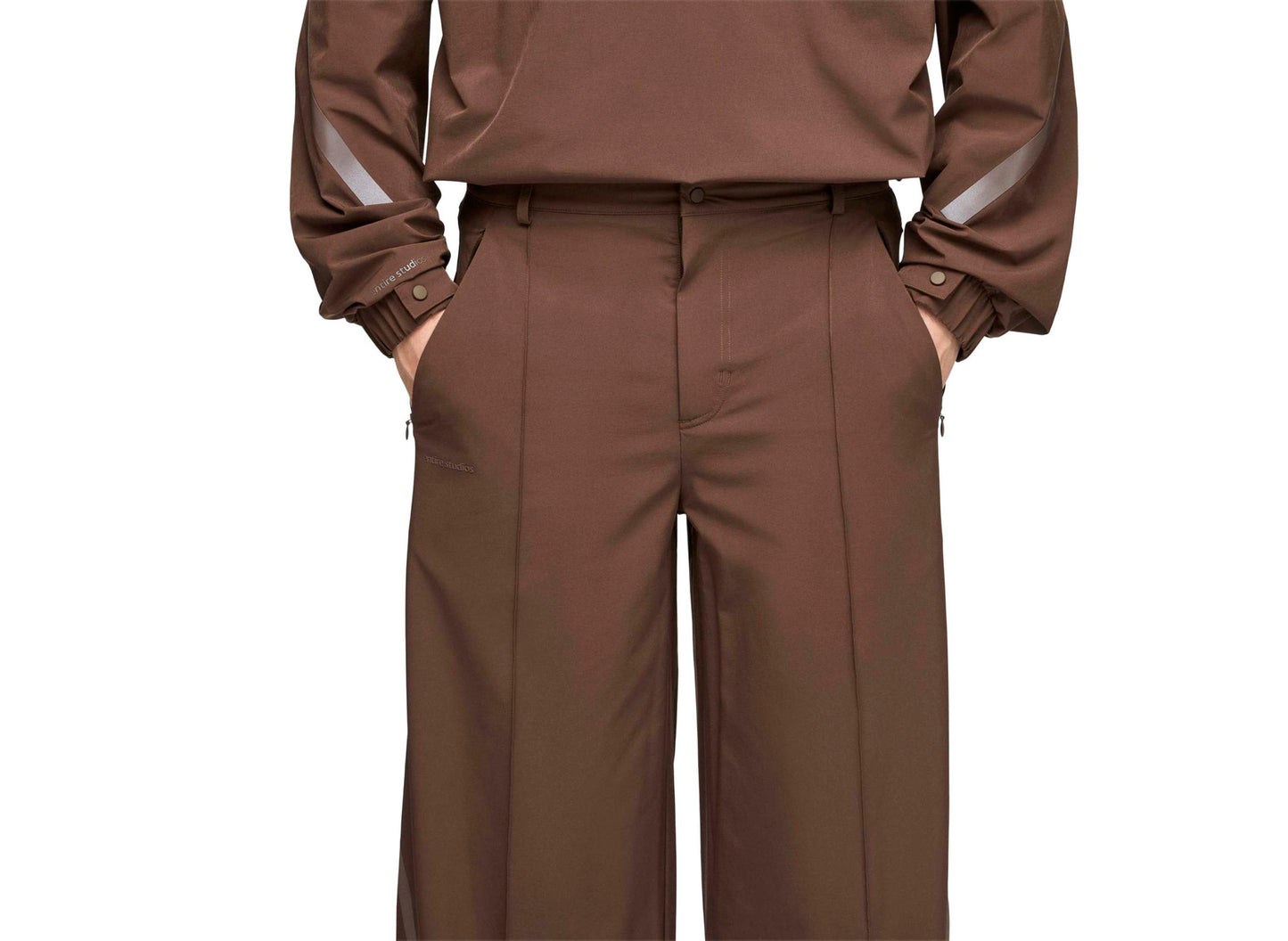 Adidas x Entire Studios Z.N.E. Pant in Dust Cargo — view 5