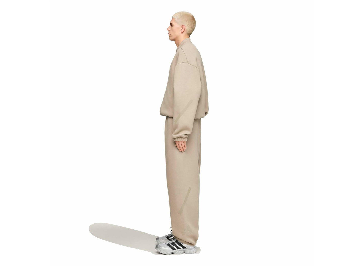 Adidas x Entire Studios Z.N.E. Track Pant in Putty Beige — view 2