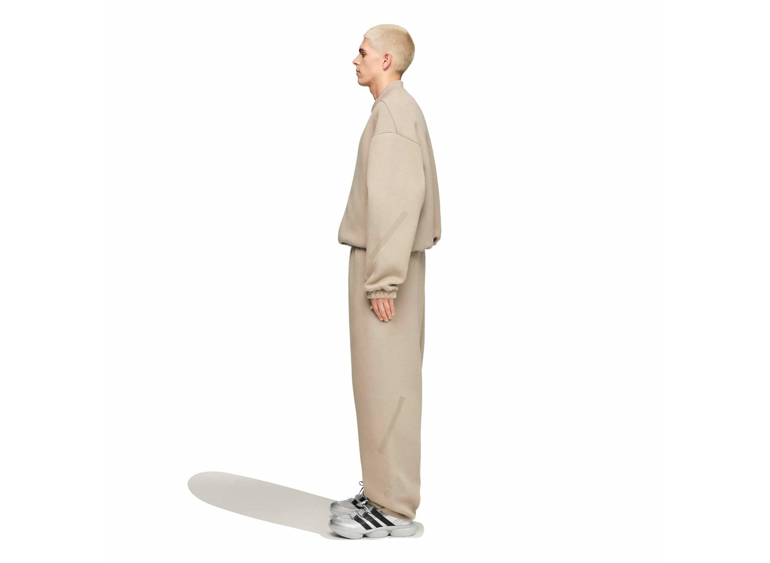 Adidas x Entire Studios Z.N.E. Track Pant in Putty Beige — view 2