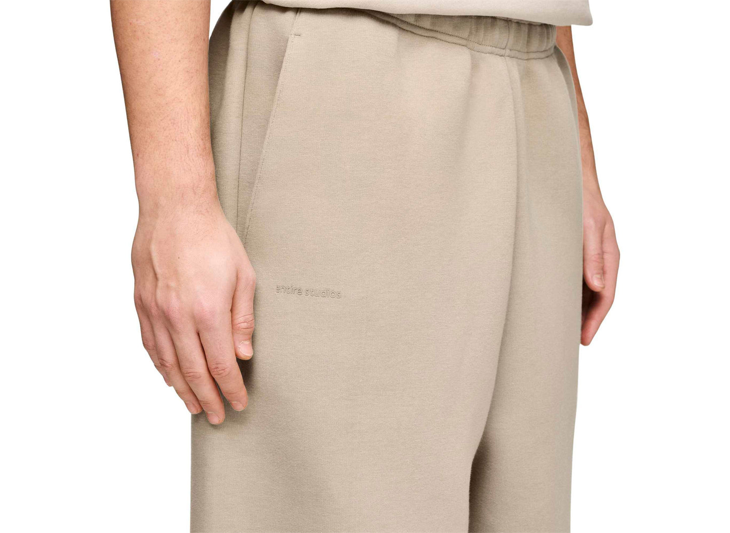 Adidas x Entire Studios Z.N.E. Track Pant in Putty Beige — view 6